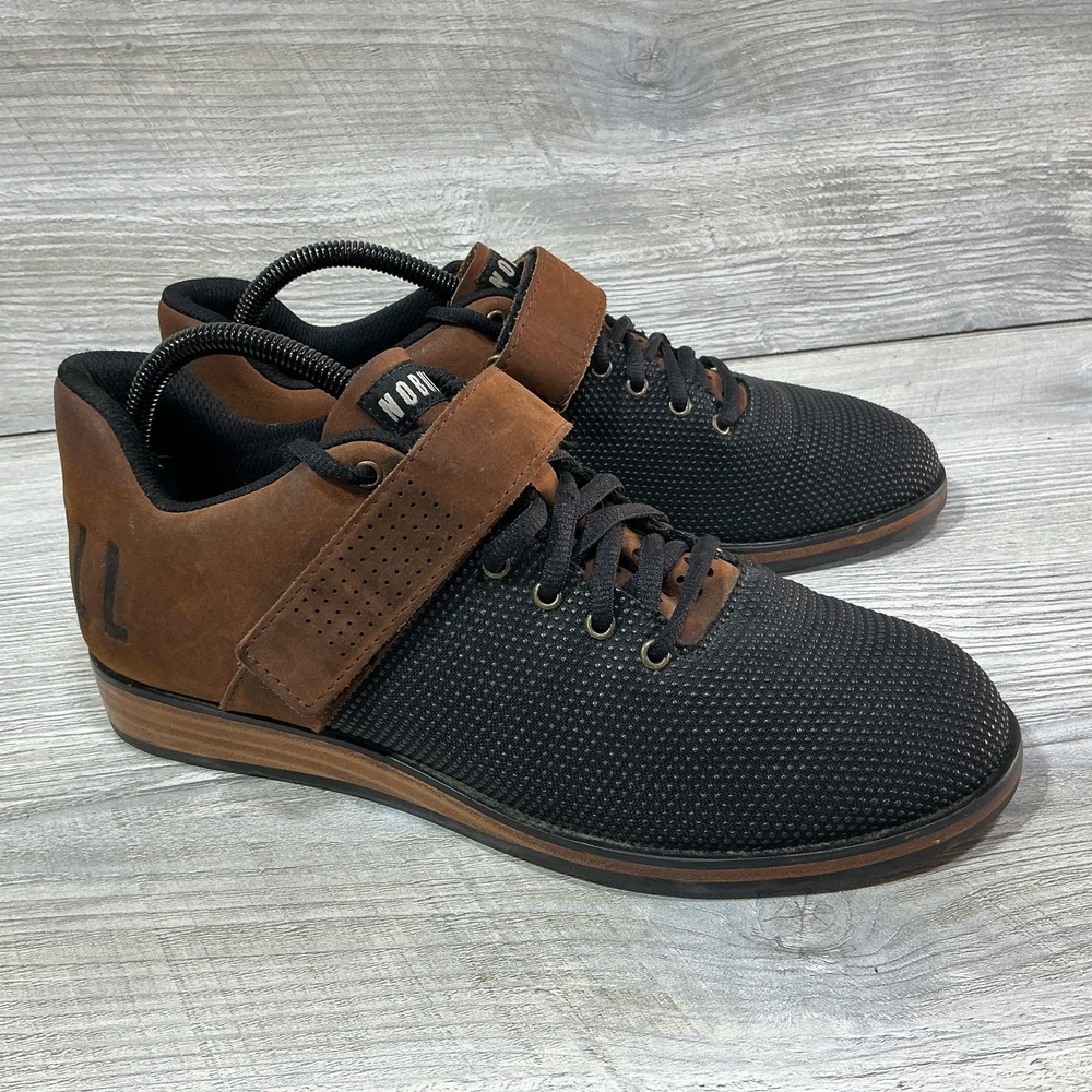Nobull Project Lifters Men's 8.5 Coffee Brown Black Weightlifting Training Shoes